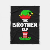 De broer Elf Grappig Kerstmis Matching Family Pa Fleece Deken (Voorkant)