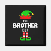 De broer Elf Grappig Kerstmis Matching Family Pa Magneet (Voorkant)