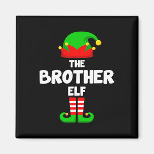 De broer Elf Grappig Kerstmis Matching Family Pa Magneet