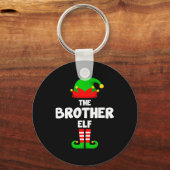 De broer Elf Grappig Kerstmis Matching Family Pa Sleutelhanger (Voorkant)