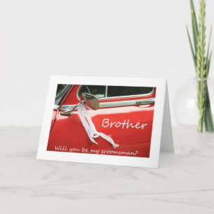 De broer gelieve te zijn mijn Groomsman -