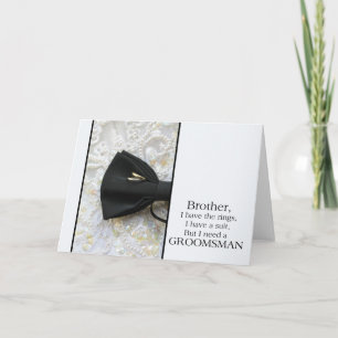 De broer   gelieve te zijn mijn Groomsman -