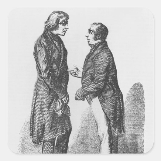 De broers Cointet Vierkante Sticker (Voorkant)