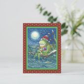 DE BROG OP LOG WAARSCHUWT DE HART, DE KUNST, DE KU BRIEFKAART (Staand voorkant)