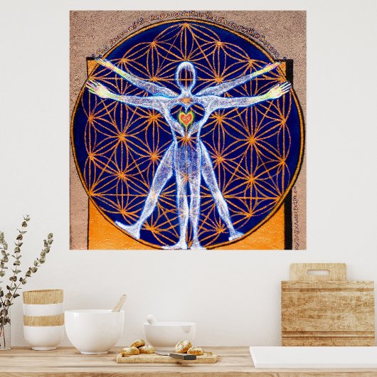 "De bron binnen de bron binnen de bron." Poster (Keuken)