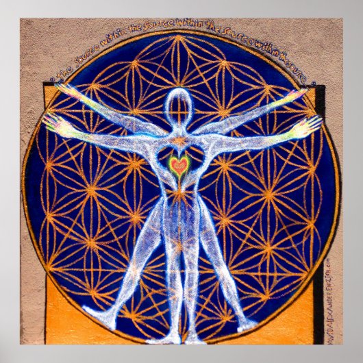 "De bron binnen de bron binnen de bron." Poster (Voorkant)