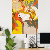 De bron van het kwaad - Art Nouveau Femme Fatale Poster (Thuiskantoor)