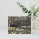 De bron van het Loue of La Grotte Sarrazine Briefkaart (Staand voorkant)