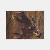 De Bronc - Rodeo Bronco Riding Fleece Deken (Voorkant (Horizontaal))