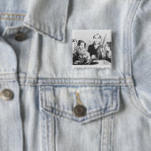 De Bronte-familie Vierkante Button 5,1 Cm (In situ)