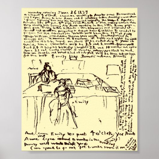 De Brontes ~ Emily & Anne's dagboek is opnieuw gem Poster (Voorkant)