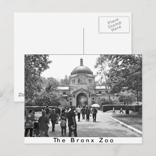 De bronx dierentuin briefkaart (Voorkant / Achterkant)