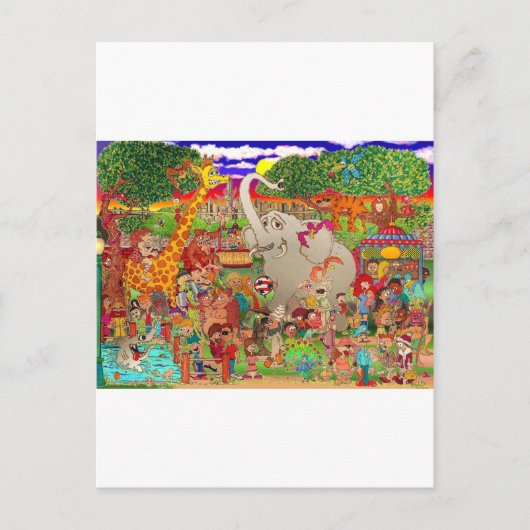 De Bronx-dierentuin zonder cache Briefkaart (Voorkant)