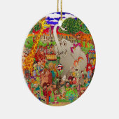 De Bronx-dierentuin zonder cache Keramisch Ornament (Rechts)