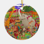 De Bronx-dierentuin zonder cache Keramisch Ornament (Voorkant)