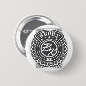 De Bronx-Logo Ronde Button 5,7 Cm (Voorkant /achterkant)