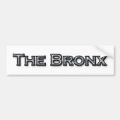 De Bronx New York Text Logo Bumpersticker (Voorkant)