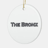 De Bronx New York Text Logo Keramisch Ornament (Links)
