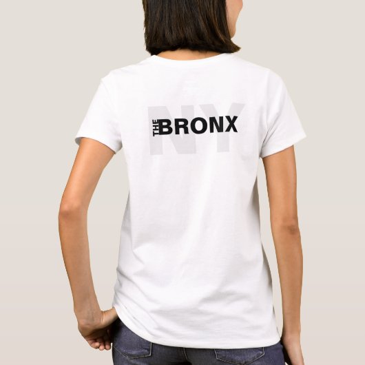 De Bronx, NY Women's Basic T-Shirt (Achterkant)