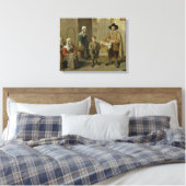 De Brood-verkoper en waterdragers Canvas Afdruk (Insitu (Slaapkamer))