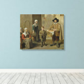 De Brood-verkoper en waterdragers Canvas Afdruk (Insitu (Houten vloer))