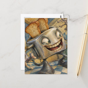 De broodrooster leeft briefkaart