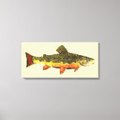 De Brook-forel Canvas Afdruk (Voorkant)