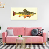 De Brook-forel Canvas Afdruk (Insitu (Woonkamer))