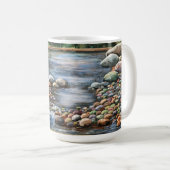 De Brook Originele Handgeschilderde Kunst Koffiemok (Voorkant rechts)