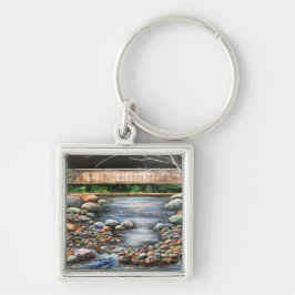 De Brook Originele Handgeschilderde Kunst Sleutelhanger