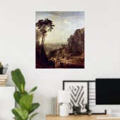 De Brook oversteken door Joseph William Turner Poster (Thuiskantoor)
