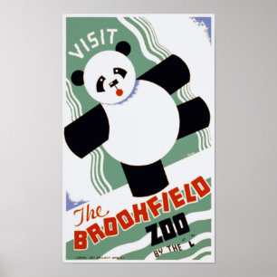 De Brookfield Zoo Panda  WPA-Posters Poster
