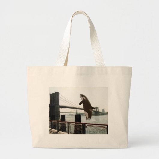De Brooklyn Bridge Bag pompen Grote Tote Bag (Voorkant)