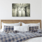 De Brooklyn Bridge Canvas Afdruk (Insitu (Slaapkamer))
