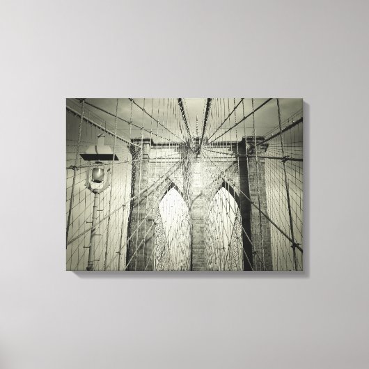 De Brooklyn Bridge Canvas Afdruk (Voorkant)