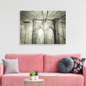 De Brooklyn Bridge Canvas Afdruk (Insitu (Woonkamer))