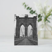 De Brooklyn Bridge in New York City Briefkaart (Staand voorkant)