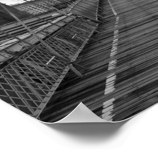 De Brooklyn Bridge in New York City Poster (Hoek)