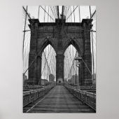 De Brooklyn Bridge in New York City Poster (Voorkant)