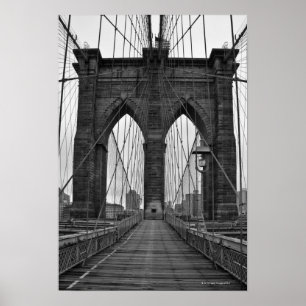 De Brooklyn Bridge in New York City Poster