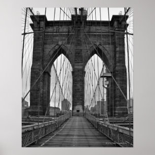 De Brooklyn Bridge in New York City Poster