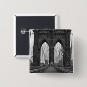 De Brooklyn Bridge in New York City Vierkante Button 5,1 Cm (Voorkant /achterkant)