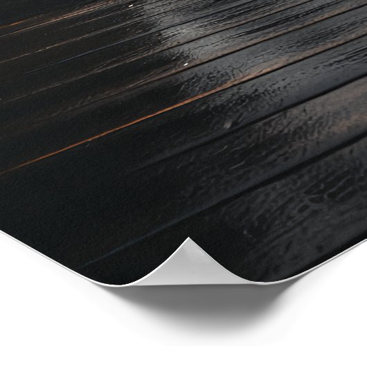 De Brooklyn Bridge in zwart-wit in de mist Poster (Hoek)