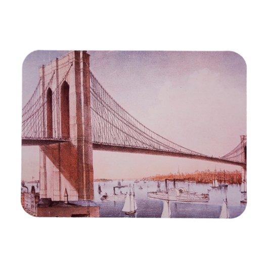 De Brooklyn Bridge Magneet (Horizontaal)