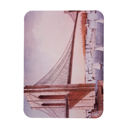 De Brooklyn Bridge Magneet (Verticaal)