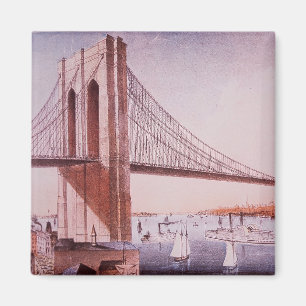 De Brooklyn Bridge Magneet