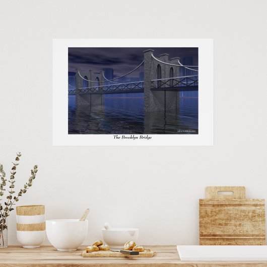 De Brooklyn Bridge Poster (Keuken)
