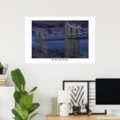 De Brooklyn Bridge Poster (Thuiskantoor)