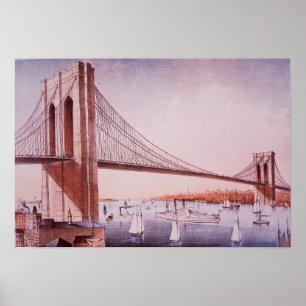 De Brooklyn Bridge Poster