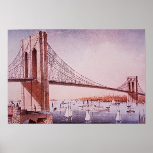 De Brooklyn Bridge Poster (Voorkant)